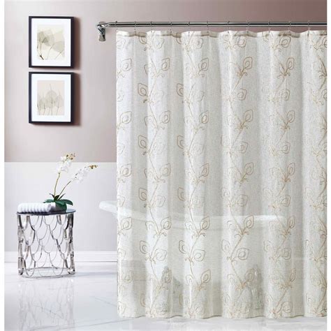 Shower curtains home depot - Zenna Home. 70 in. W x 84 in. H White Recycled Cotton 100% Waterproof Fabric Shower Curtain Liner with Anti-Draft Clips